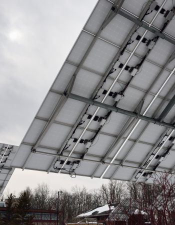 Tip tilt dual axis tracker array for solar panels in winter Tip tilt dual axis tracker array for solar panels in winter